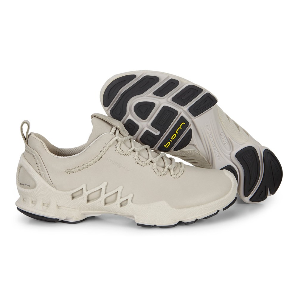 Womens Hiking Shoes - ECCO Biom Aex Low - Beige - 2156FPZHE
